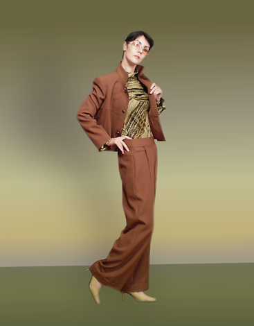 Description: FASHION
Woman's suit - jacket + pants